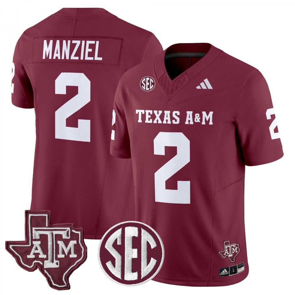 Mens Youths Select Johnny Manziel Stitched Jersey Maroon Vapor